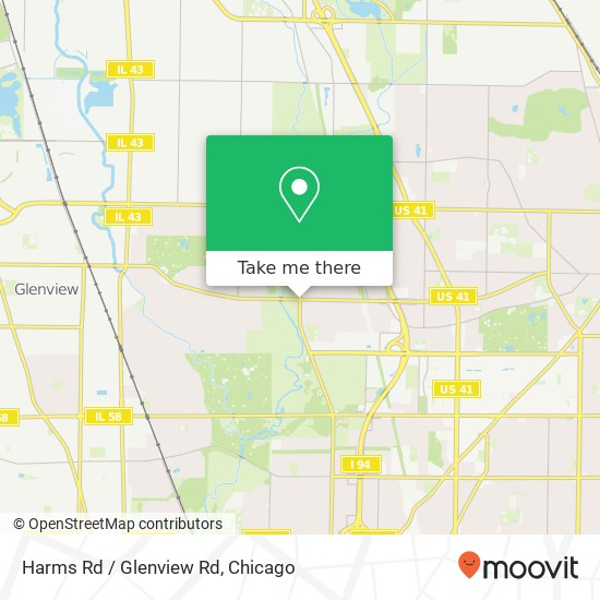 Harms Rd / Glenview Rd map