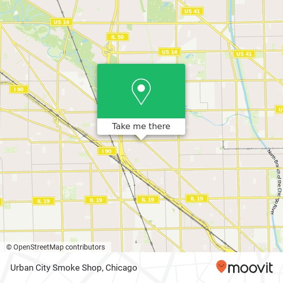 Urban City Smoke Shop map
