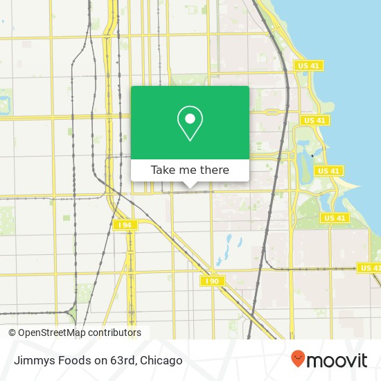 Mapa de Jimmys Foods on 63rd