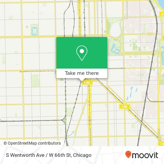 S Wentworth Ave / W 66th St map