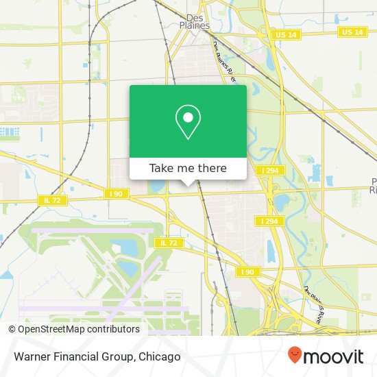 Mapa de Warner Financial Group