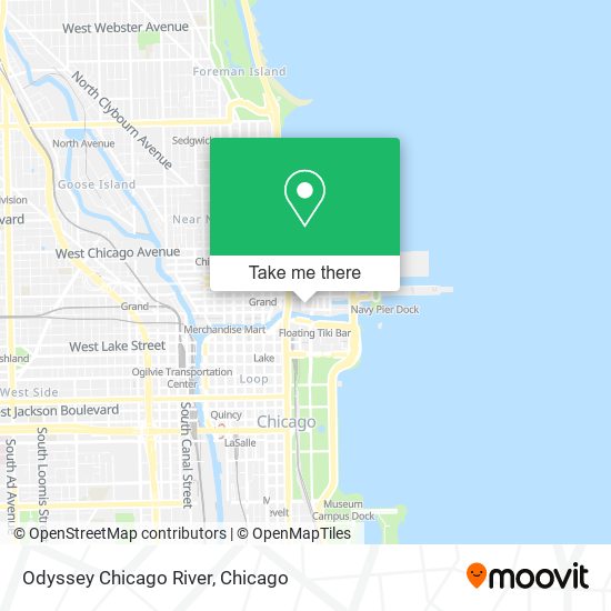 Odyssey Chicago River map