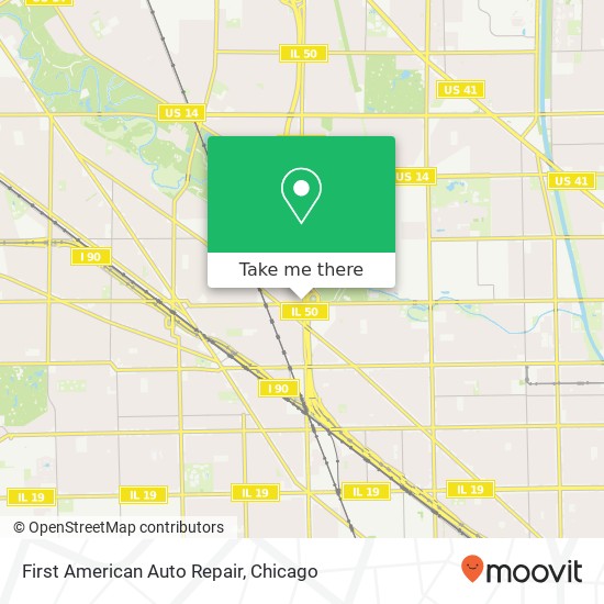 First American Auto Repair map