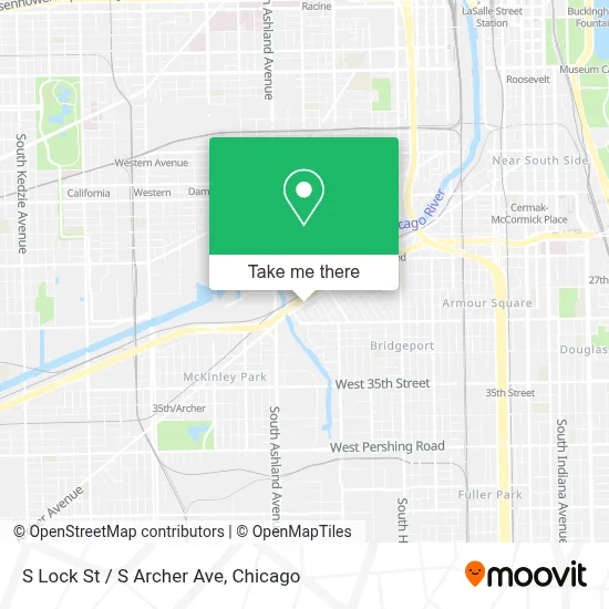 S Lock St / S Archer Ave map
