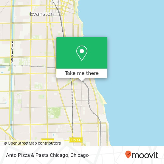 Anto Pizza & Pasta Chicago map