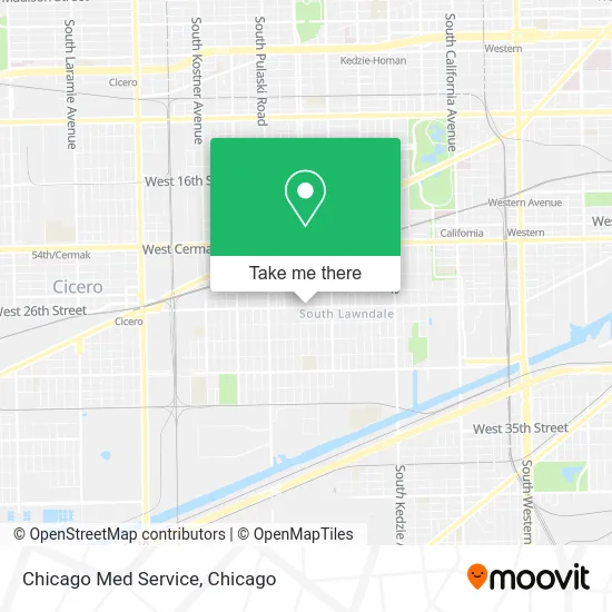 Chicago Med Service map