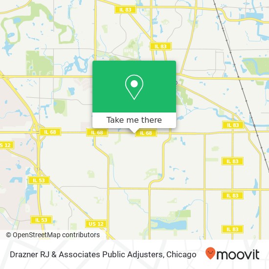 Drazner RJ & Associates Public Adjusters map