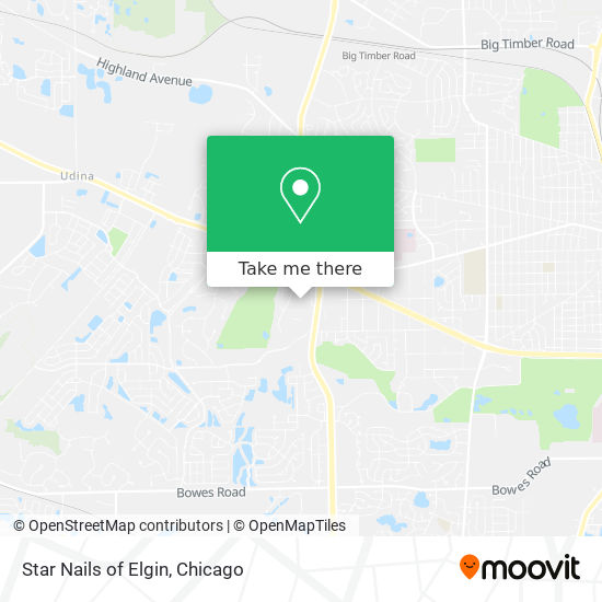 Mapa de Star Nails of Elgin