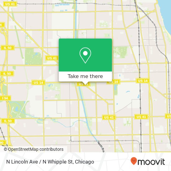 N Lincoln Ave / N Whipple St map