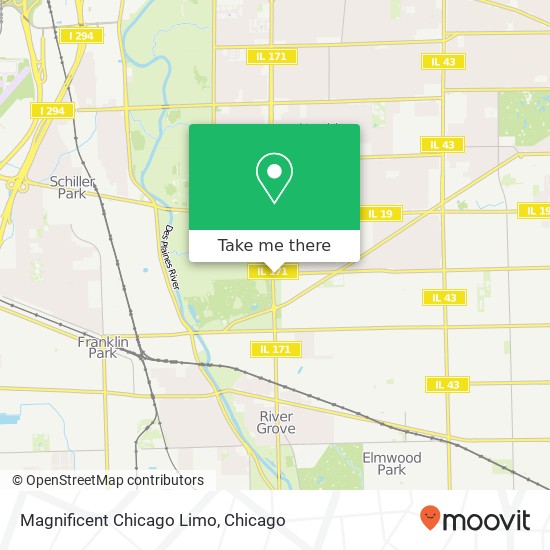 Mapa de Magnificent Chicago Limo