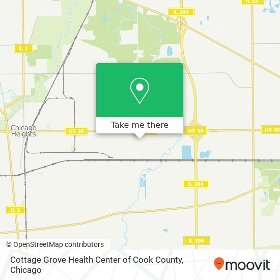 Mapa de Cottage Grove Health Center of Cook County