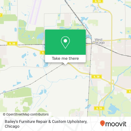 Bailey's Furniture Repair & Custom Upholstery map