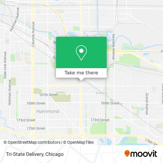 Tri-State Delivery map