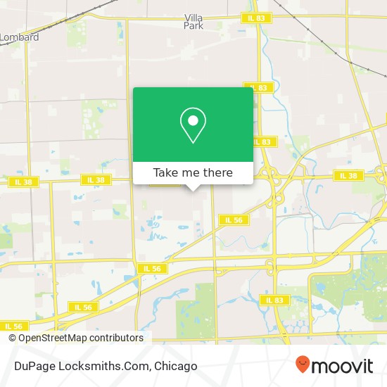 Mapa de DuPage Locksmiths.Com