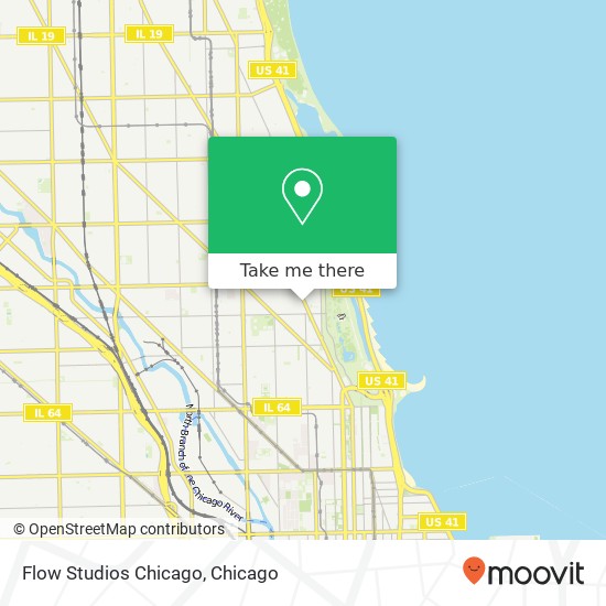 Flow Studios Chicago map