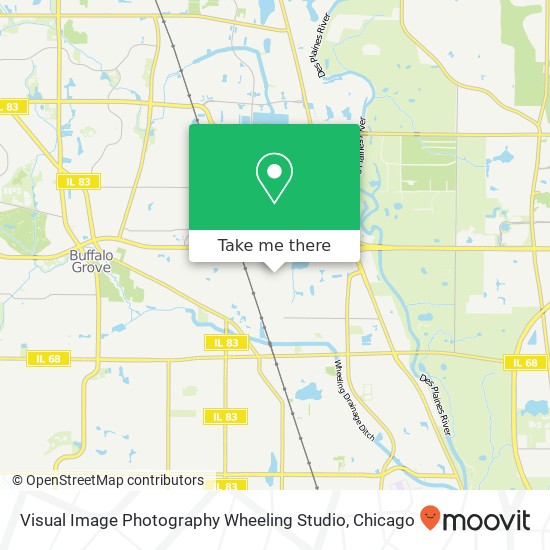 Visual Image Photography Wheeling Studio map