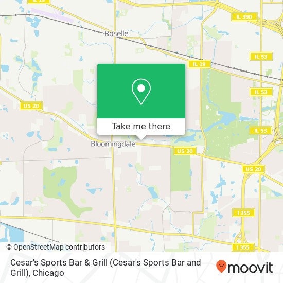 Cesar's Sports Bar & Grill map