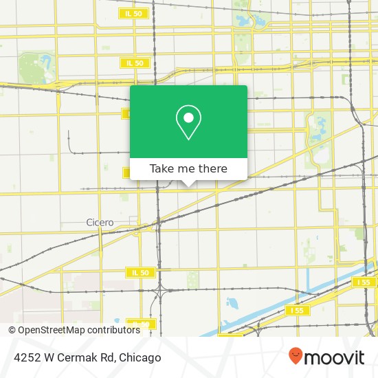 4252 W Cermak Rd map