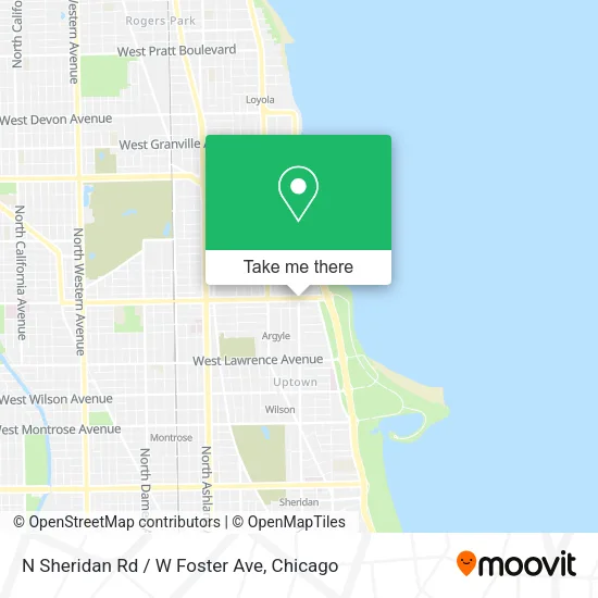 N Sheridan Rd / W Foster Ave map