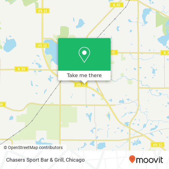 Chasers Sport Bar & Grill map