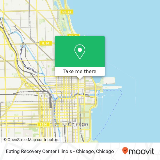 Eating Recovery Center Illinois - Chicago map