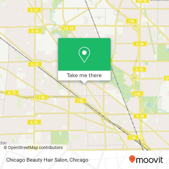 Chicago Beauty Hair Salon map