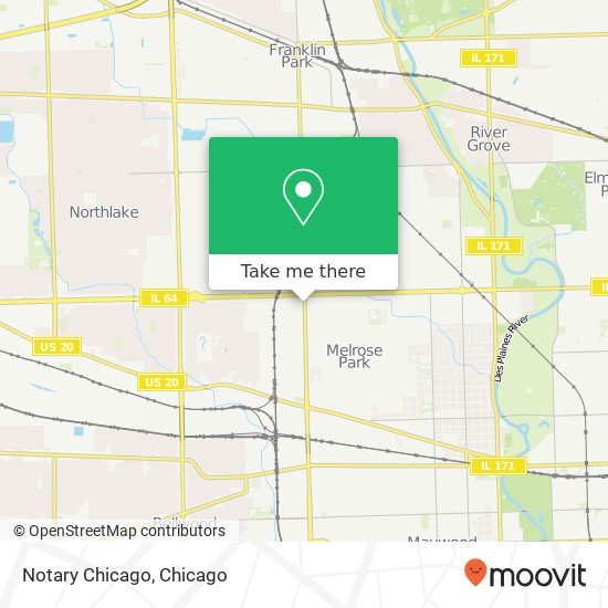 Notary Chicago map
