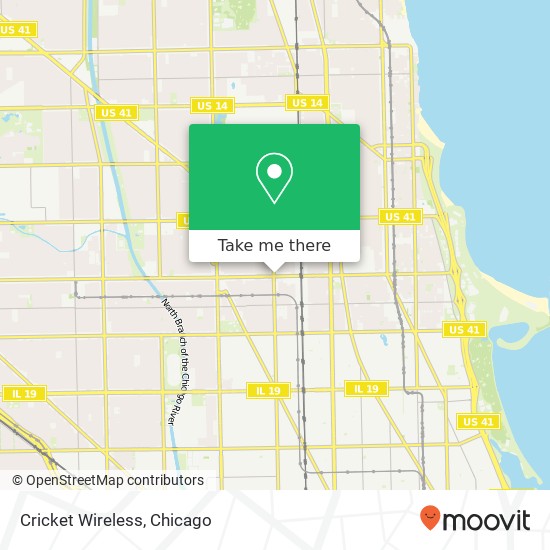 Mapa de Cricket Wireless