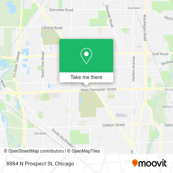 8884 N Prospect St map