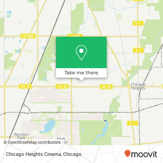 Mapa de Chicago Heights Cinema
