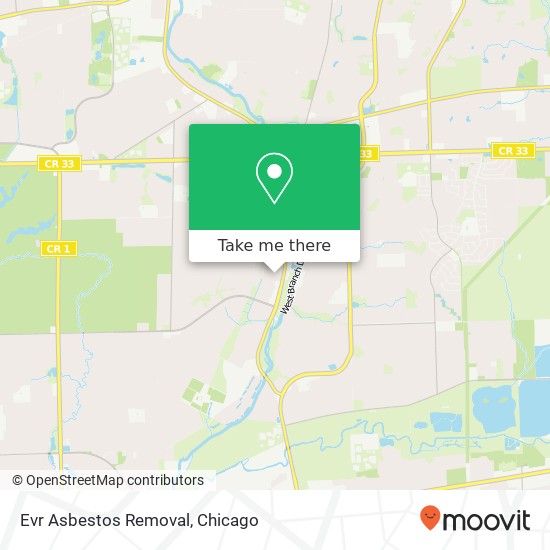 Evr Asbestos Removal map