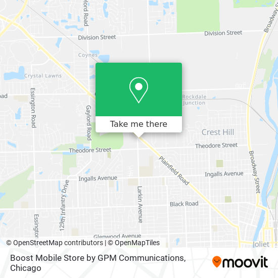 Mapa de Boost Mobile Store by GPM Communications