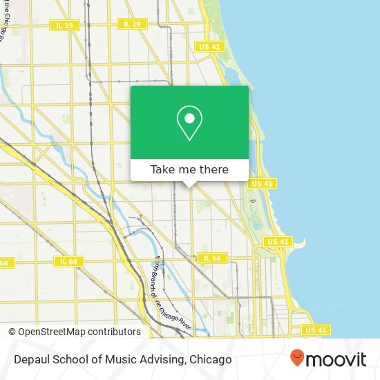 Depaul School of Music Advising map