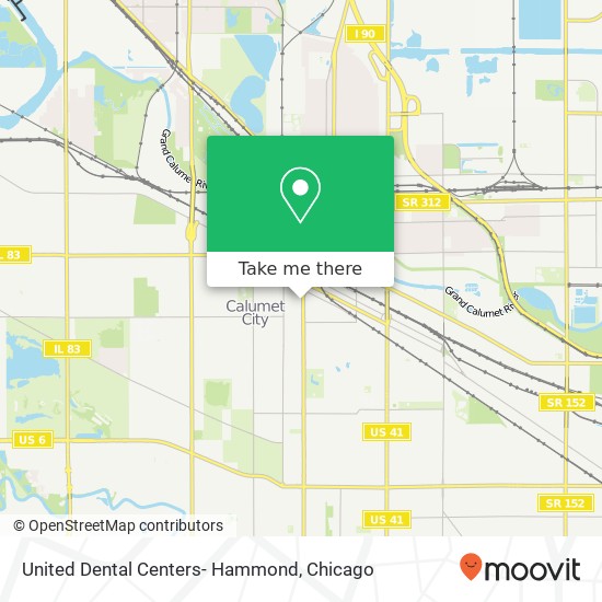 United Dental Centers- Hammond map