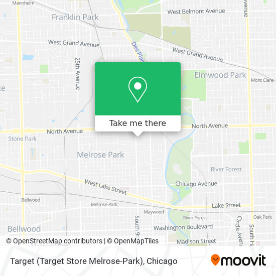 Mapa de Target (Target Store Melrose-Park)