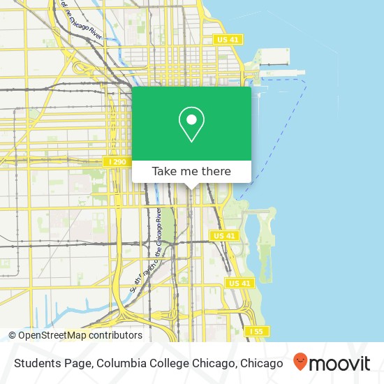 Students Page, Columbia College Chicago map