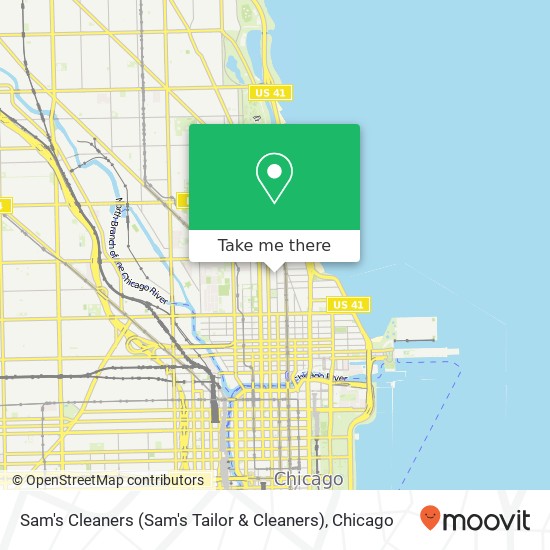 Sam's Cleaners map