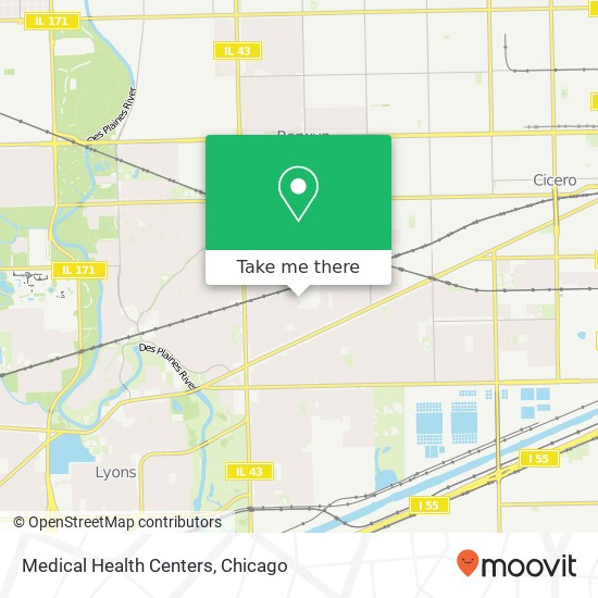 Medical Health Centers map