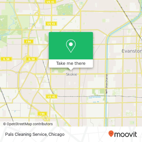 Pals Cleaning Service map