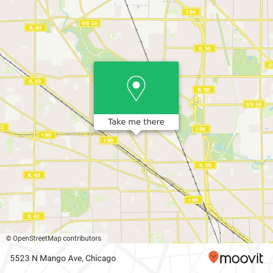 5523 N Mango Ave map