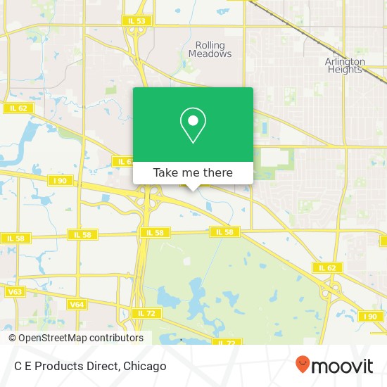 C E Products Direct map