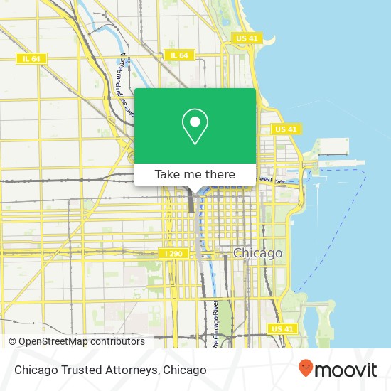 Chicago Trusted Attorneys map