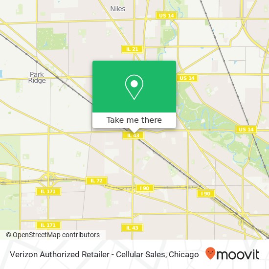 Verizon Authorized Retailer - Cellular Sales map