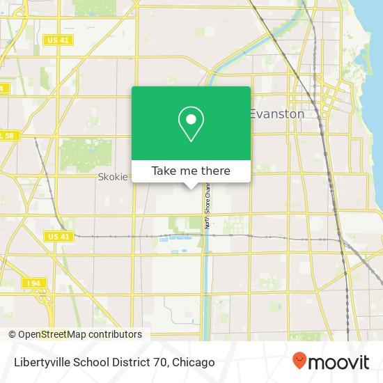 Mapa de Libertyville School District 70