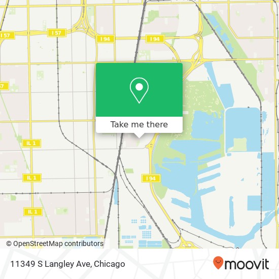 Mapa de 11349 S Langley Ave