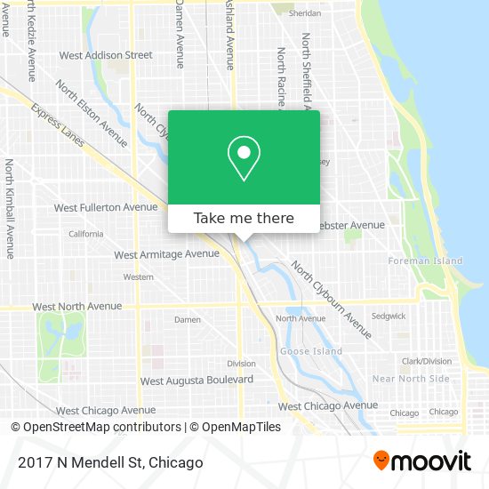 Mapa de 2017 N Mendell St