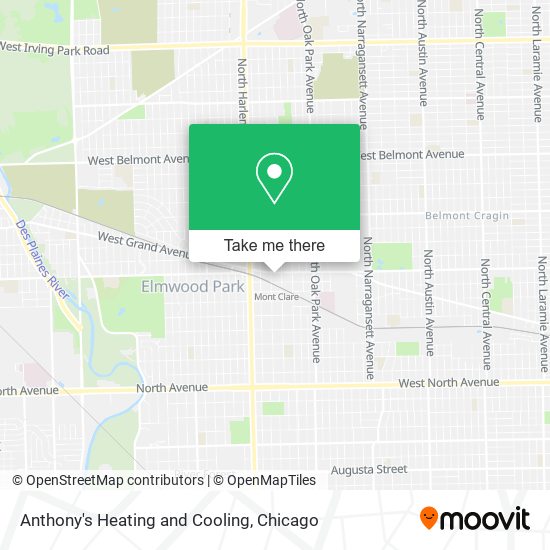 Mapa de Anthony's Heating and Cooling