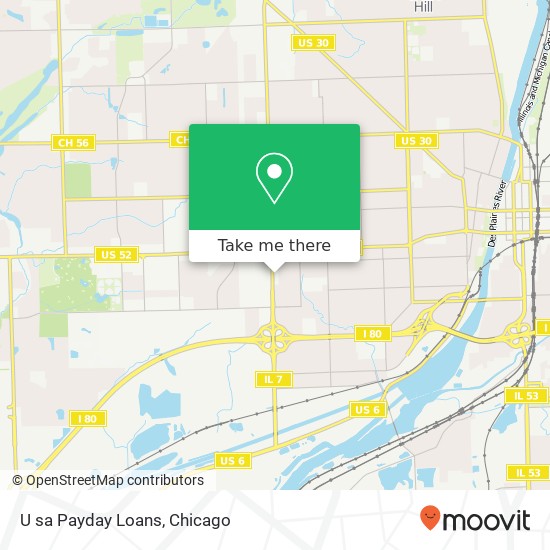 U sa Payday Loans map