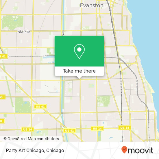 Party Art Chicago map