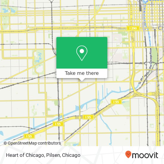 Mapa de Heart of Chicago, Pilsen